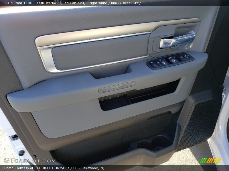 Bright White / Black/Diesel Gray 2019 Ram 1500 Classic Warlock Quad Cab 4x4