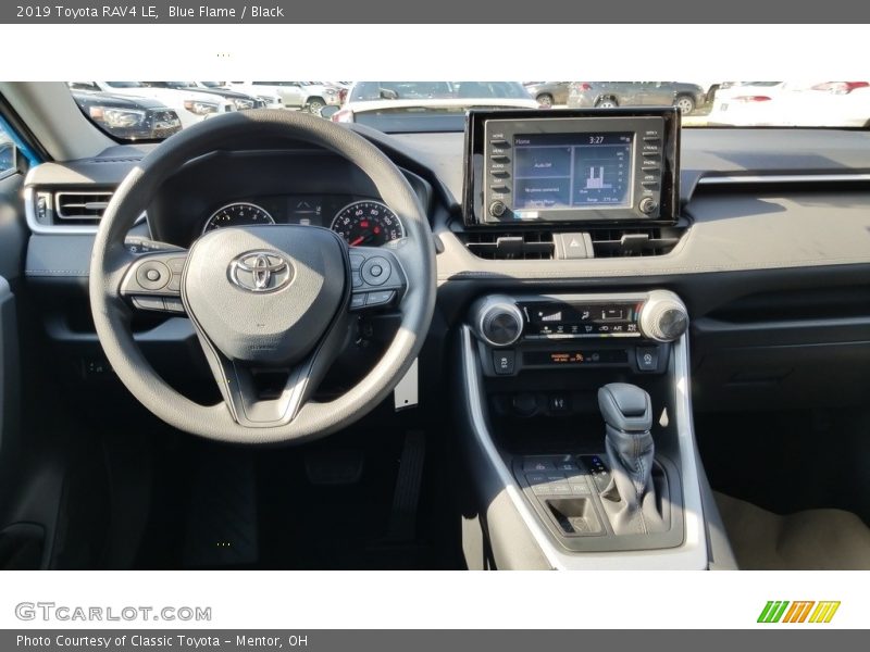 Blue Flame / Black 2019 Toyota RAV4 LE