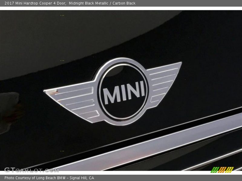 Midnight Black Metallic / Carbon Black 2017 Mini Hardtop Cooper 4 Door