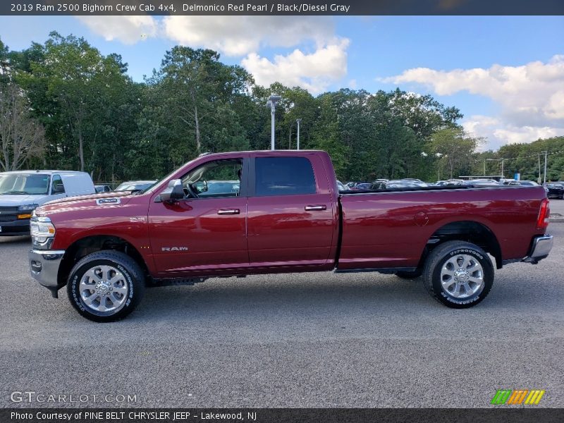 Delmonico Red Pearl / Black/Diesel Gray 2019 Ram 2500 Bighorn Crew Cab 4x4