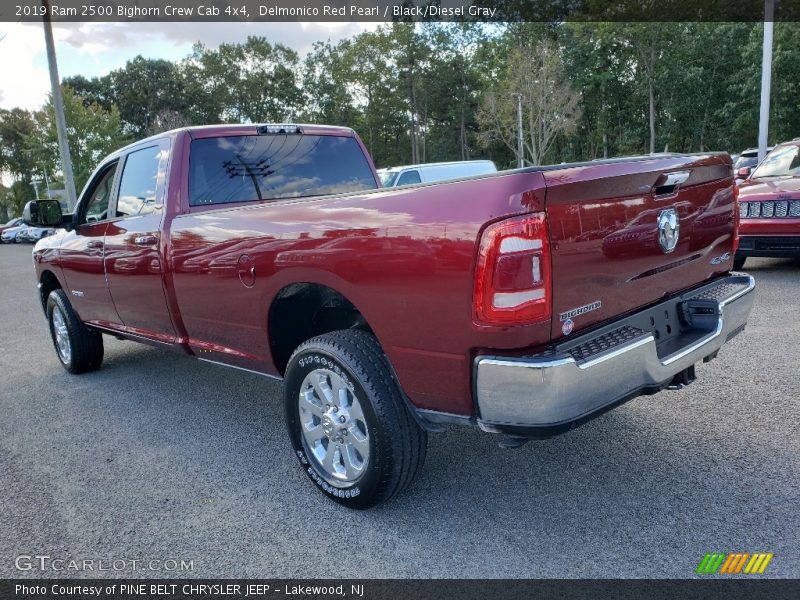 Delmonico Red Pearl / Black/Diesel Gray 2019 Ram 2500 Bighorn Crew Cab 4x4
