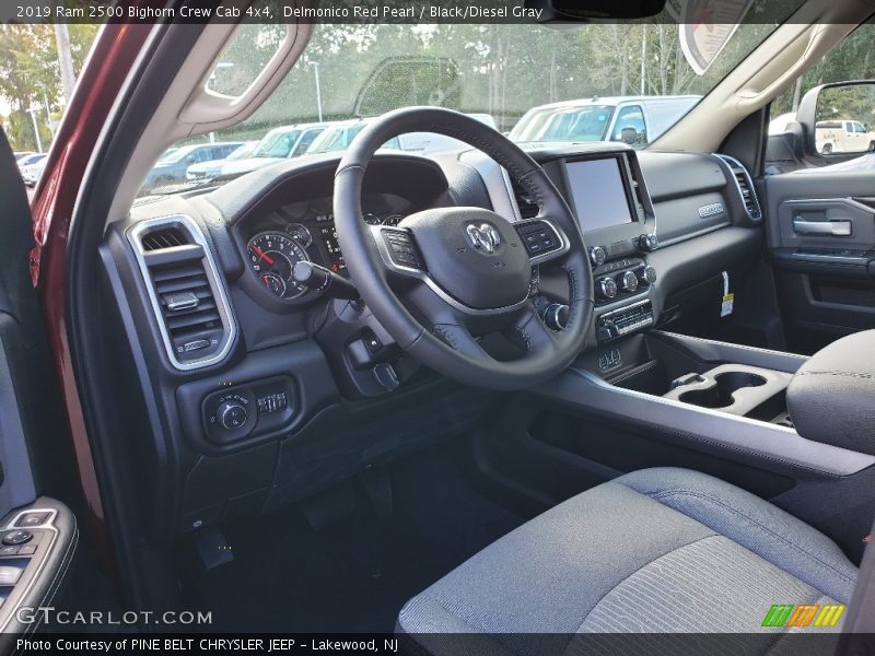 Delmonico Red Pearl / Black/Diesel Gray 2019 Ram 2500 Bighorn Crew Cab 4x4
