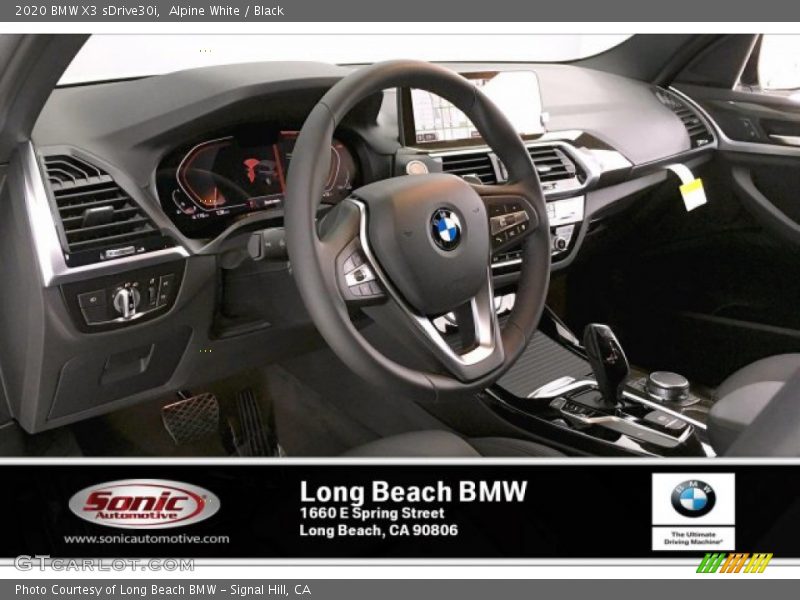 Alpine White / Black 2020 BMW X3 sDrive30i