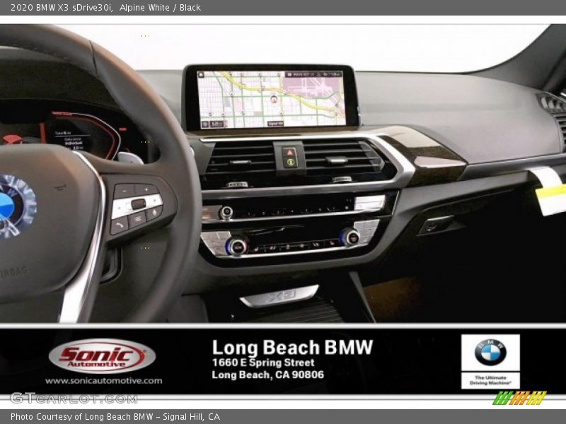 Alpine White / Black 2020 BMW X3 sDrive30i