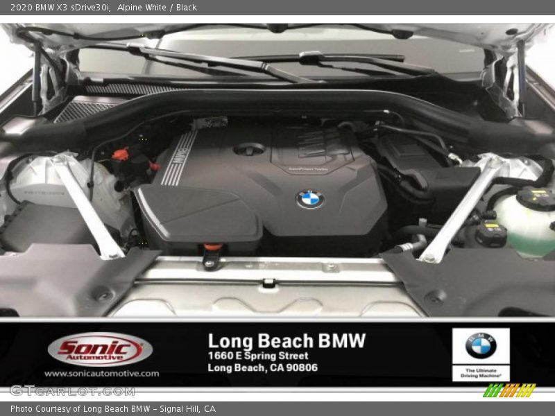 Alpine White / Black 2020 BMW X3 sDrive30i