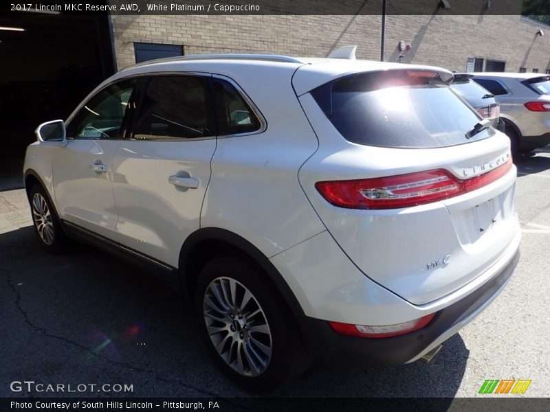 White Platinum / Cappuccino 2017 Lincoln MKC Reserve AWD