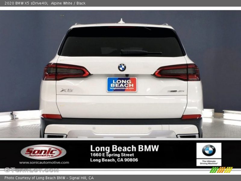 Alpine White / Black 2020 BMW X5 sDrive40i
