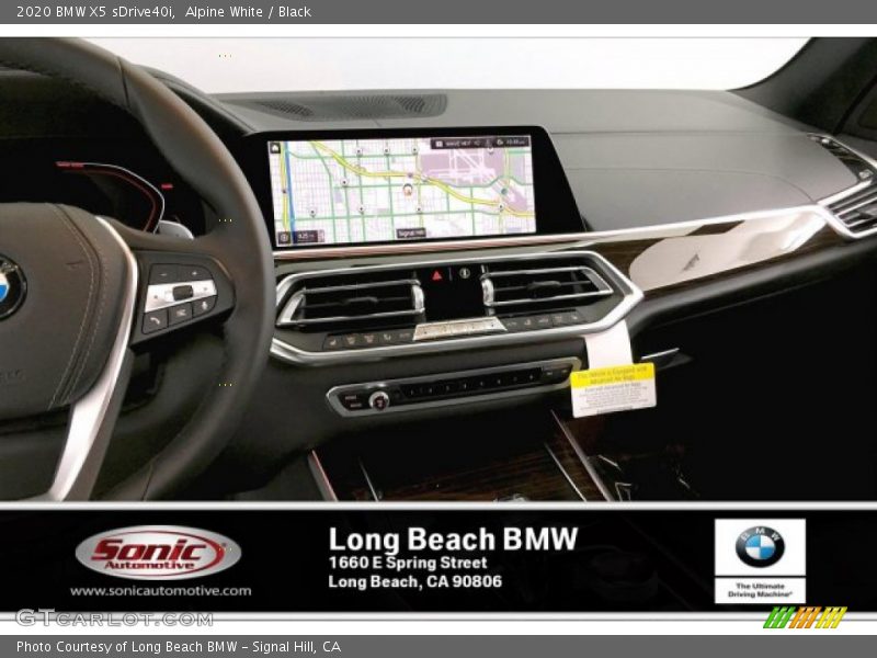 Alpine White / Black 2020 BMW X5 sDrive40i