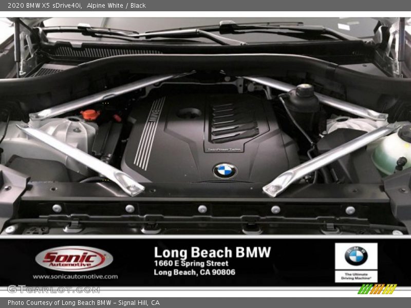 Alpine White / Black 2020 BMW X5 sDrive40i