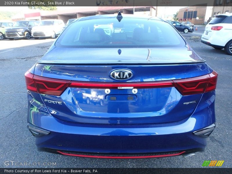 Sea Blue / Black 2020 Kia Forte GT-Line