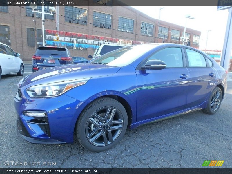 Sea Blue / Black 2020 Kia Forte GT-Line