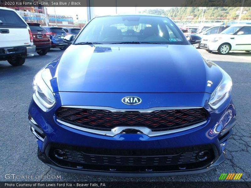 Sea Blue / Black 2020 Kia Forte GT-Line