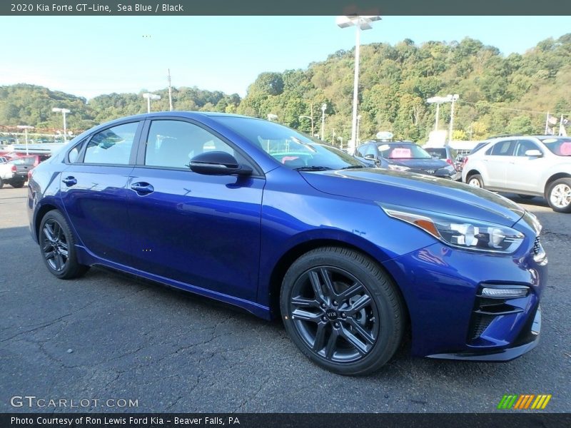 Sea Blue / Black 2020 Kia Forte GT-Line