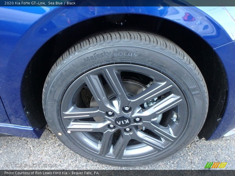 Sea Blue / Black 2020 Kia Forte GT-Line