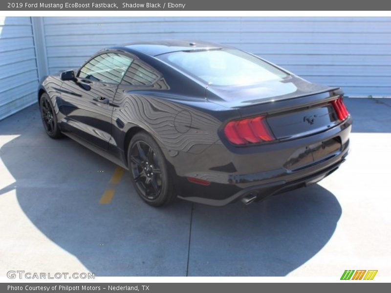 Shadow Black / Ebony 2019 Ford Mustang EcoBoost Fastback