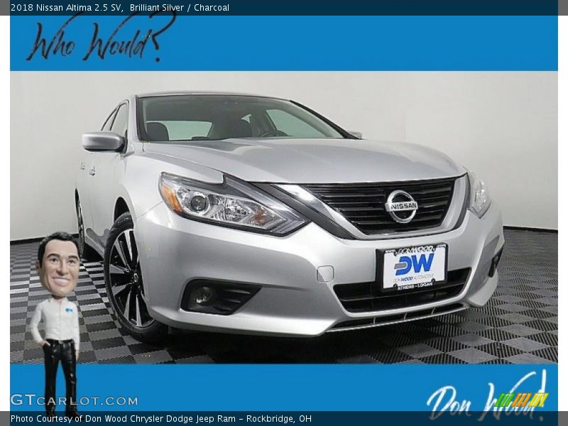 Brilliant Silver / Charcoal 2018 Nissan Altima 2.5 SV