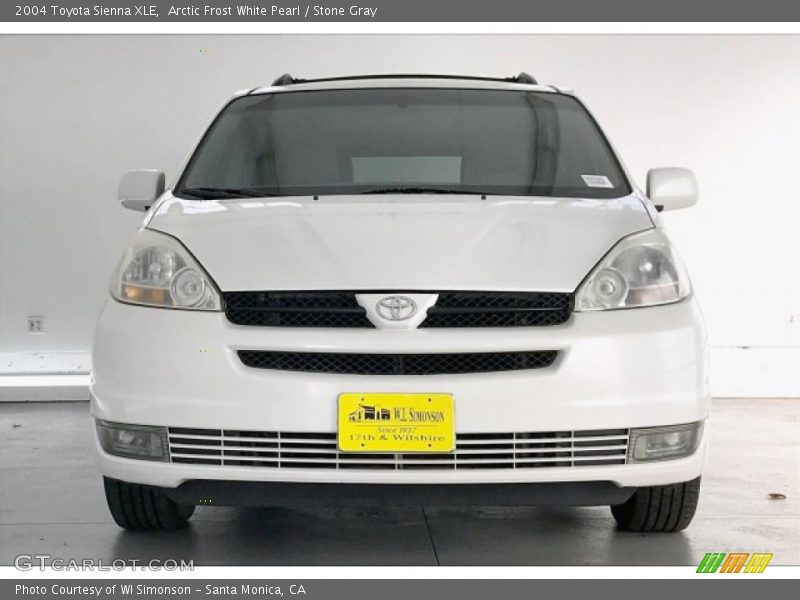 Arctic Frost White Pearl / Stone Gray 2004 Toyota Sienna XLE