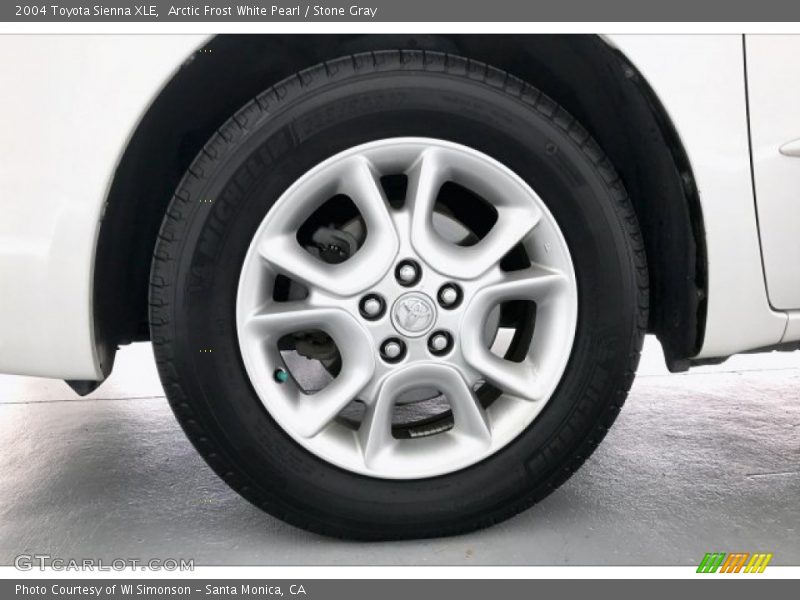 Arctic Frost White Pearl / Stone Gray 2004 Toyota Sienna XLE