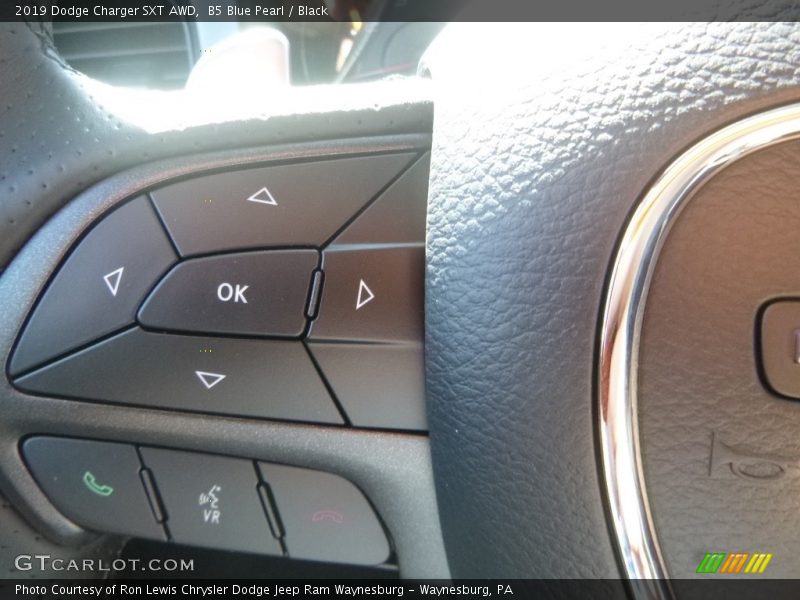 B5 Blue Pearl / Black 2019 Dodge Charger SXT AWD