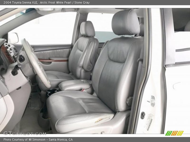 Arctic Frost White Pearl / Stone Gray 2004 Toyota Sienna XLE