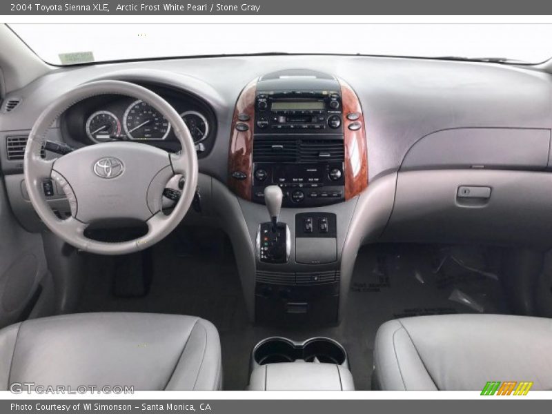 Arctic Frost White Pearl / Stone Gray 2004 Toyota Sienna XLE