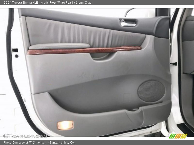 Arctic Frost White Pearl / Stone Gray 2004 Toyota Sienna XLE