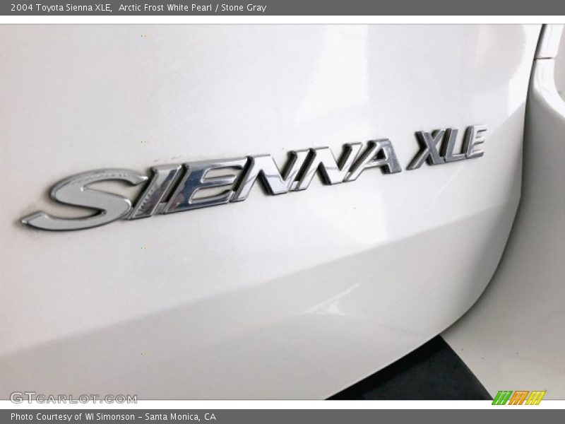 Arctic Frost White Pearl / Stone Gray 2004 Toyota Sienna XLE