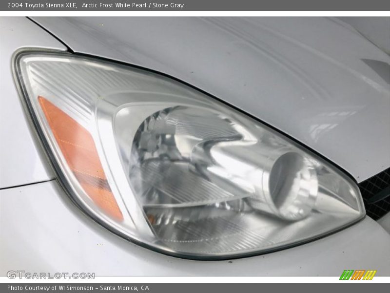 Arctic Frost White Pearl / Stone Gray 2004 Toyota Sienna XLE