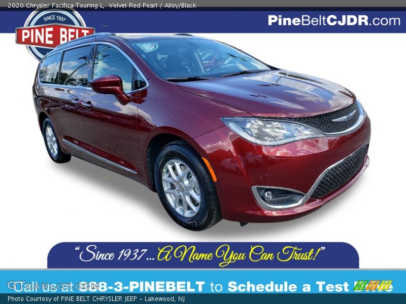 Velvet Red Pearl / Alloy/Black 2020 Chrysler Pacifica Touring L