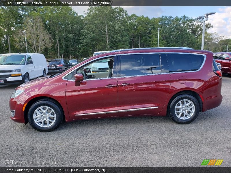 Velvet Red Pearl / Alloy/Black 2020 Chrysler Pacifica Touring L