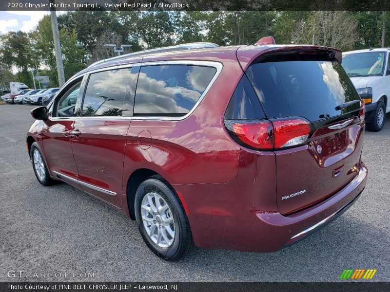 Velvet Red Pearl / Alloy/Black 2020 Chrysler Pacifica Touring L