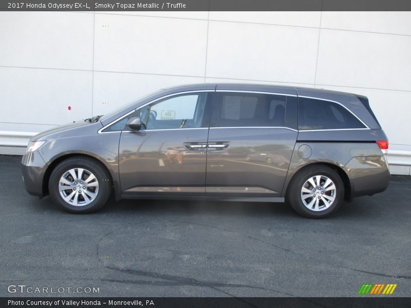 Smoky Topaz Metallic / Truffle 2017 Honda Odyssey EX-L