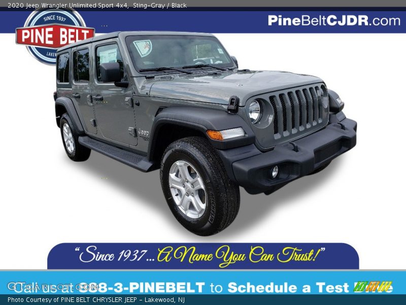 Sting-Gray / Black 2020 Jeep Wrangler Unlimited Sport 4x4