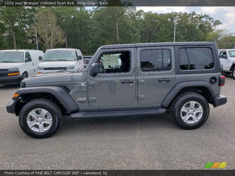Sting-Gray / Black 2020 Jeep Wrangler Unlimited Sport 4x4