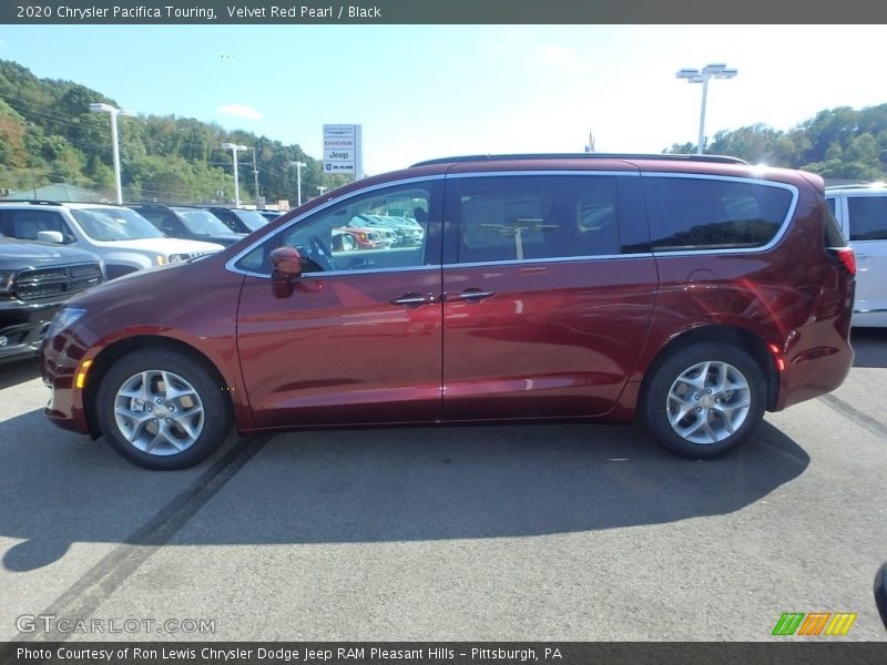 Velvet Red Pearl / Black 2020 Chrysler Pacifica Touring