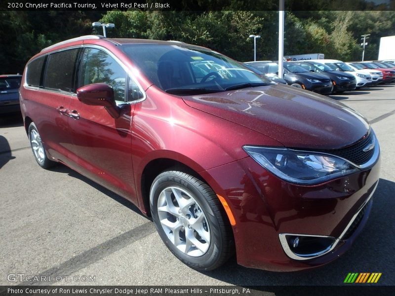 Velvet Red Pearl / Black 2020 Chrysler Pacifica Touring