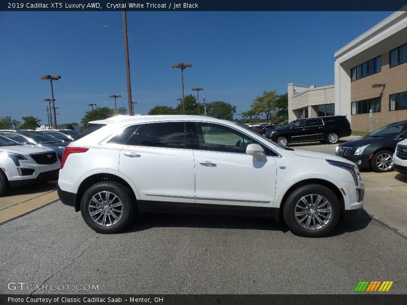 Crystal White Tricoat / Jet Black 2019 Cadillac XT5 Luxury AWD