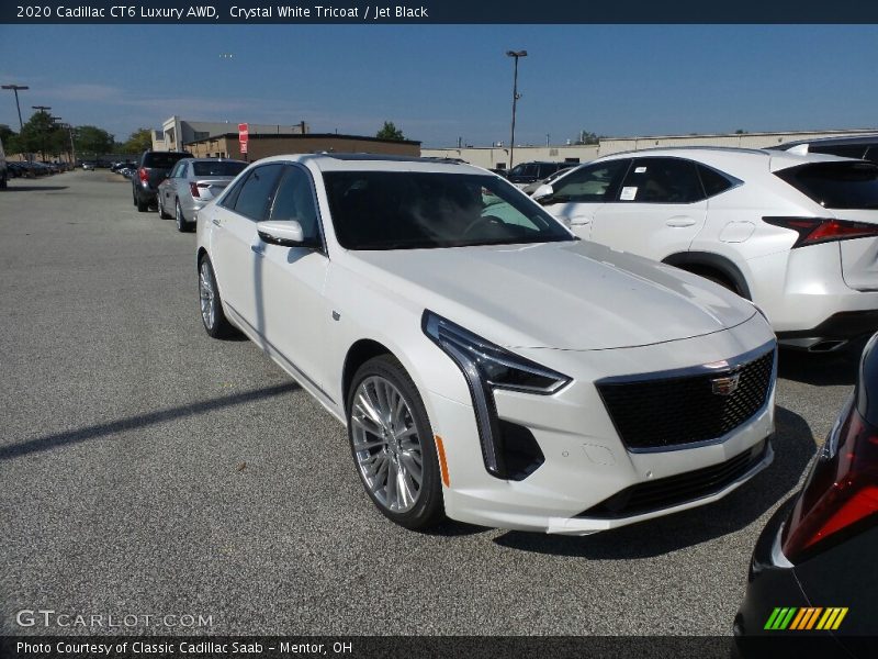 Crystal White Tricoat / Jet Black 2020 Cadillac CT6 Luxury AWD