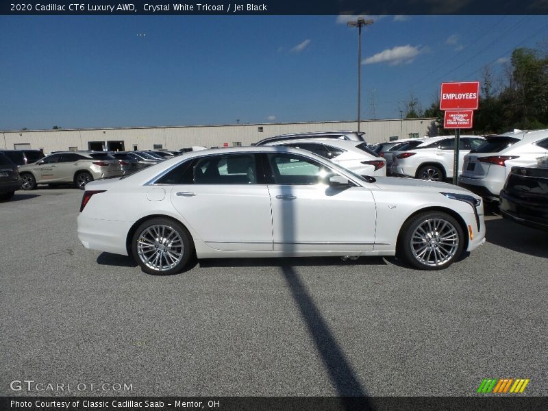 Crystal White Tricoat / Jet Black 2020 Cadillac CT6 Luxury AWD