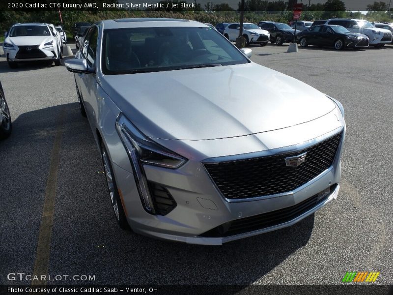 Radiant Silver Metallic / Jet Black 2020 Cadillac CT6 Luxury AWD