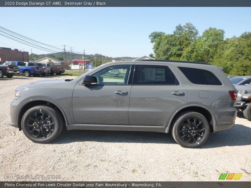Destroyer Gray / Black 2020 Dodge Durango GT AWD