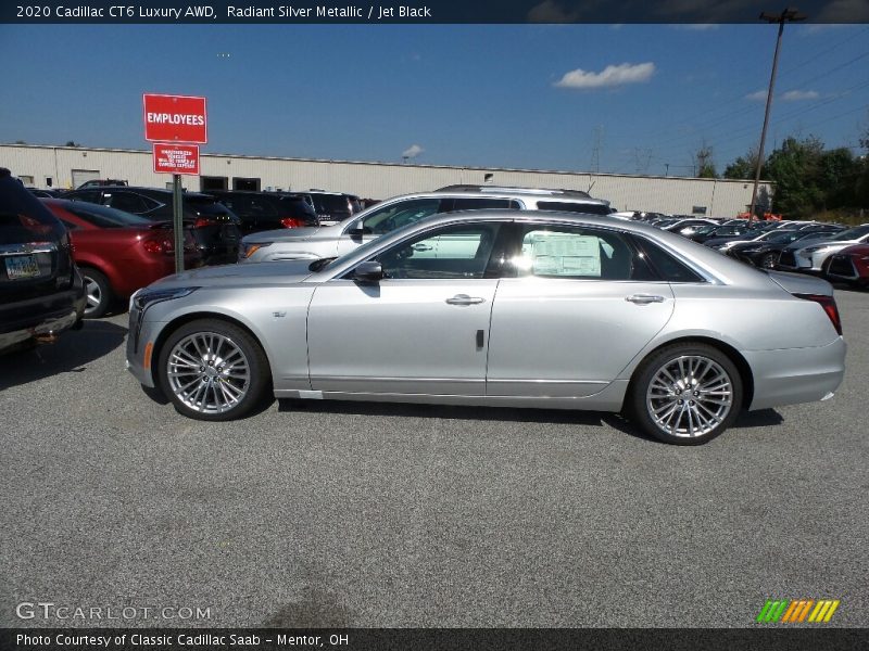 Radiant Silver Metallic / Jet Black 2020 Cadillac CT6 Luxury AWD