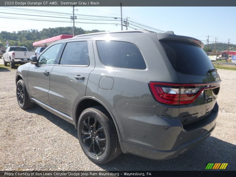 Destroyer Gray / Black 2020 Dodge Durango GT AWD