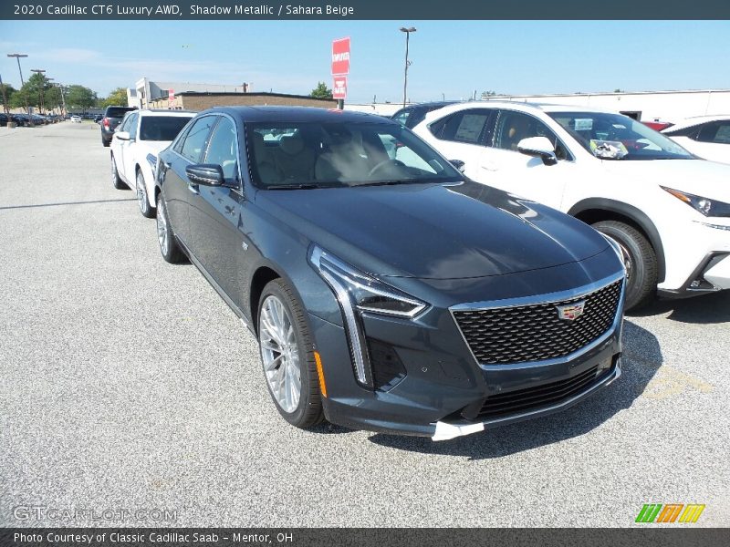 Shadow Metallic / Sahara Beige 2020 Cadillac CT6 Luxury AWD