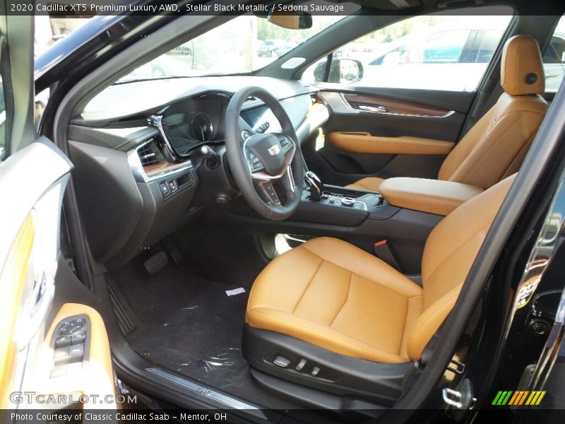 Stellar Black Metallic / Sedona Sauvage 2020 Cadillac XT5 Premium Luxury AWD