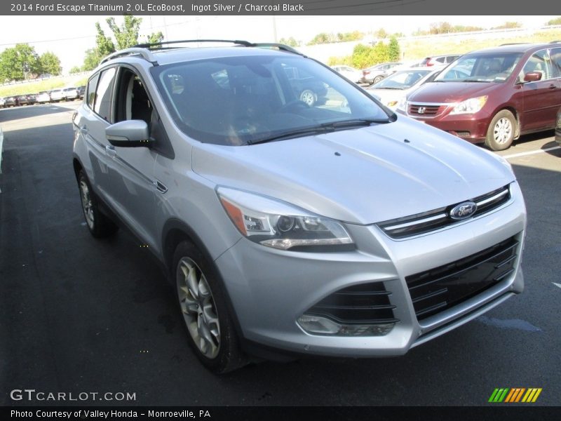 Ingot Silver / Charcoal Black 2014 Ford Escape Titanium 2.0L EcoBoost