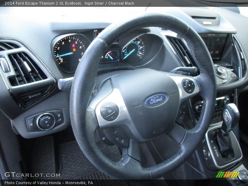 Ingot Silver / Charcoal Black 2014 Ford Escape Titanium 2.0L EcoBoost