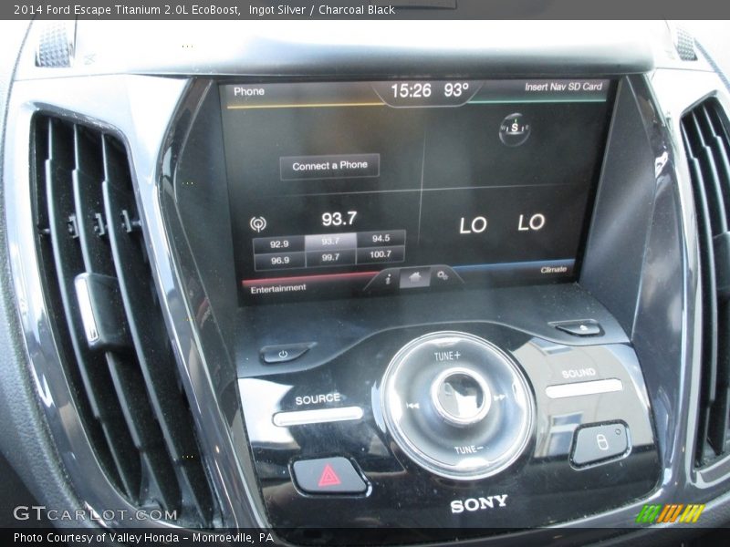 Ingot Silver / Charcoal Black 2014 Ford Escape Titanium 2.0L EcoBoost