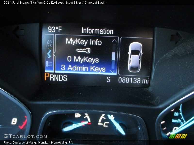 Ingot Silver / Charcoal Black 2014 Ford Escape Titanium 2.0L EcoBoost