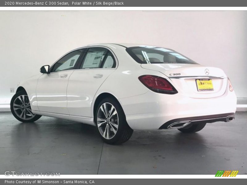 Polar White / Silk Beige/Black 2020 Mercedes-Benz C 300 Sedan